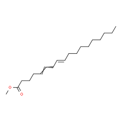 5,8-Octadecadienoic acid methyl ester结构式