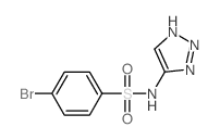 Benzenesulfonamide,4-bromo-N-1H-1,2,3-triazol-5-yl- Structure