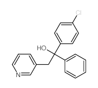 3-Pyridineethanol,a-(4-chlorophenyl)-a-phenyl-结构式