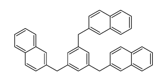 2-[[3,5-bis(naphthalen-2-ylmethyl)phenyl]methyl]naphthalene结构式