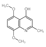 4-Quinolinol,5,8-dimethoxy-2-methyl- Structure