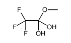 2,2,2-trifluoro-1-methoxyethane-1,1-diol结构式