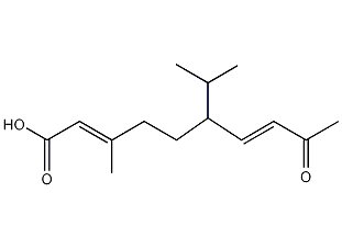 (2E,6ξ,7E)-6-异丙基-3-甲基-9-氧代-2,7-癸二烯酸结构式