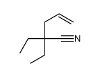 2,2-diethylpent-4-enenitrile结构式