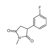 2-(4-fluorophenyl)-N-methylsuccinimide结构式