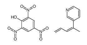 3-penta-2,4-dien-2-ylpyridine,2,4,6-trinitrophenol结构式