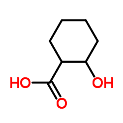 2-羟基环己烷羧酸 (cis-, trans-混合物)结构式