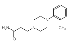 1-Piperazinepropanamide,4-(2-methylphenyl)-结构式