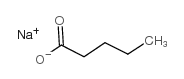 Sodium pentanoate Structure