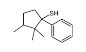 2,2,3-trimethyl-1-phenylcyclopentane-1-thiol Structure