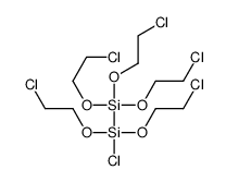 chloro-bis(2-chloroethoxy)-[tris(2-chloroethoxy)silyl]silane结构式