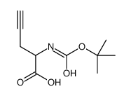 2-(叔丁氧基羰基)-4-戊炔酸结构式