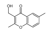 3-(hydroxymethyl)-2,6-dimethylchromen-4-one结构式