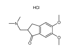 2-[(Dimethylamino)methyl]-5,6-dimethoxy-1-indanone, hydrochloride Structure