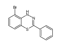 8-bromo-3-phenyl-1H-4,1,2-benzothiadiazine Structure