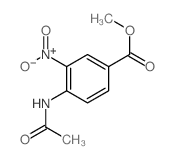 Benzoic acid, 4-(acetylamino)-3-nitro-, methyl ester Structure