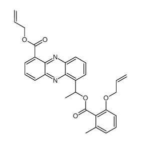 6-[1-(2-allyloxy-6-methyl-benzoyloxy)-ethyl]-phenazine-1-carboxylic acid allyl ester结构式