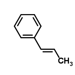 β-甲基苯乙烯 (顺反混合物) (含稳定剂TBC)结构式