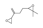 2,2-dimethyl-3-[3-(oxiran-2-yl)but-3-enyl]oxirane Structure
