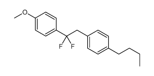 1-butyl-4-[2,2-difluoro-2-(4-methoxyphenyl)ethyl]benzene Structure