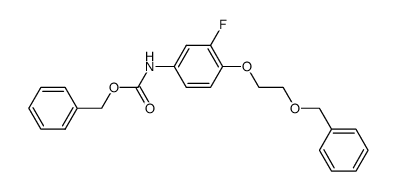 [4-(2-Benzyloxy-ethoxy)-3-fluoro-phenyl]-carbamic acid benzyl ester Structure
