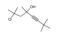 2-chloro-2,4,7,7-tetramethyl-oct-5-yn-4-ol Structure