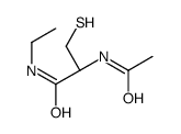 (2R)-2-acetamido-N-ethyl-3-sulfanylpropanamide结构式