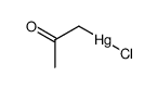 (acetylmethyl)mercury chloride Structure