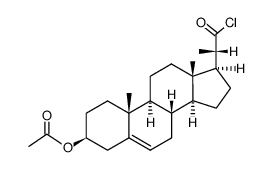 3β-acetoxy-23,24-dinorchol-5-en-22-oyl chloride结构式