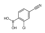 2-氯-4-氰基苯硼酸结构式