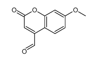 7-methoxy-2-oxochromene-4-carbaldehyde Structure