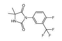 3-(4-氟-3-(三氟甲基)苯基)-5,5-二甲基咪唑烷-2,4-二酮结构式