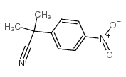 2-甲基-2-(4-硝基苯基)丙腈结构式