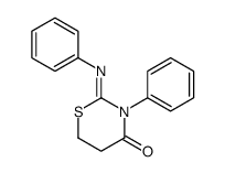 3-phenyl-2-phenylimino-1,3-thiazinan-4-one结构式