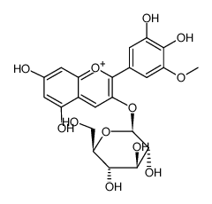 Petunidin 3-O-glucoside Structure