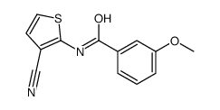 Benzamide, N-(3-cyano-2-thienyl)-3-methoxy- (9CI)结构式