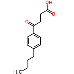 4-[4-(1-丁基)苯基]-4-氧丁酸结构式