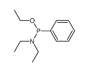 Phenylphosphonigsaeure-monoaethylester-monodiaethylamid Structure