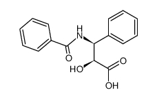 (2S,3S)-N-benzoyl-3-phenylisoserine结构式