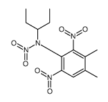 N-(3,4-dimethyl-2,6-dinitrophenyl)-N-pentan-3-ylnitramide结构式