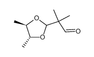 (4R,5R)-4,5-dimethyl-2-(1,1-dimethyl-2-oxoethyl)-1,3-dioxolane Structure