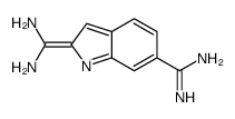 2-(diaminomethylidene)indole-6-carboximidamide Structure
