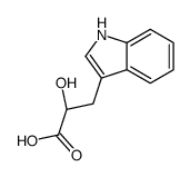 S-2-羟基-3-吲哚基丙酸结构式