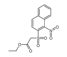 ethyl 2-(1-nitronaphthalen-2-yl)sulfonylacetate Structure