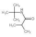 N-叔-丁基-2-甲基丙酰胺结构式