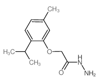 (2-异丙基-5-甲基苯氧基)-乙酸肼结构式