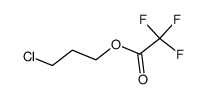 trifluoro-acetic acid-(3-chloro-propyl ester)结构式