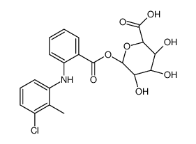 1-[2-[(3-Chloro-2-Methylphenyl)amino]benzoate] β-D-Glucopyranuronic Acid Structure