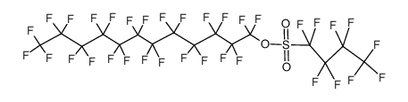 perfluorododecyl 1,1,2,2,3,3,4,4,4-nonafluorobutane-1-sulfonate Structure