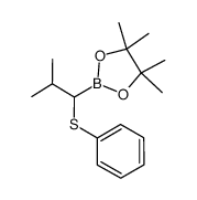 pinacol 1-(phenylthio)-(CH3)2CHCH-1-boronate结构式